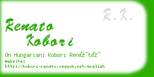 renato kobori business card